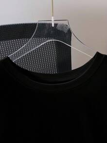 GARFIELD | SHEIN Áo thun nam tay ngắn cổ tròn in chữ hoạt hình, kiểu dáng thường ngày, đa năng. - màu đen - Xem 6