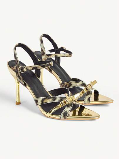 CUCCOO CHICEST Women's Pointed Toe Buckle Design Fashion Daily Wear High Heel Sandals