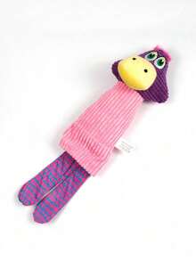 PETSIN 1PC Pet Toy Plush Dog Vocalizing Educational Chewing Tooth Cleaning Biting Toy Cute Cartoon Plush Dog Toy - Multicolor - View 13