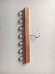 衣柜腰带挂架，坚固的木质腰带架，衣柜配件，腰带收纳架，适用于衣柜整理和储物装饰，节日装饰，房间装饰，家居装饰，卧室装饰，收纳架，家居收纳，白色T恤女装，黑色裤子女装，女士冬季服装，连衣裙 - Wood - 查看 21