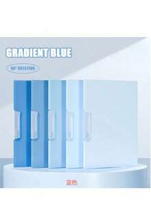 5 tập hồ sơ khổ A4 màu ombre có nắp mở xoay, chống thấm nước, chống bụi, dùng để đựng giấy tờ học tập, tài liệu văn phòng, giấy vẽ, đồ dùng học tập. - Nhiều màu - Xem 9