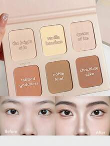 SHEGLAM Stereo Face Six-Nude 6 色粉餅修容盤 高度著色 不褪色 持久 多用途 古銅色 面部高光 派對 修容和古銅色 品牌 美容 化妝 化妝品 適合女性與女孩 完美搭配冬季春季 Y2K 時尚 流行 生日 情人節禮物 假期 派對準備就緒 最佳顏色 - 502 Nude - 查看 1