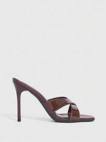 CUCCOO SZL Women Heeled Sandals - Mirror dark coffee - View 4