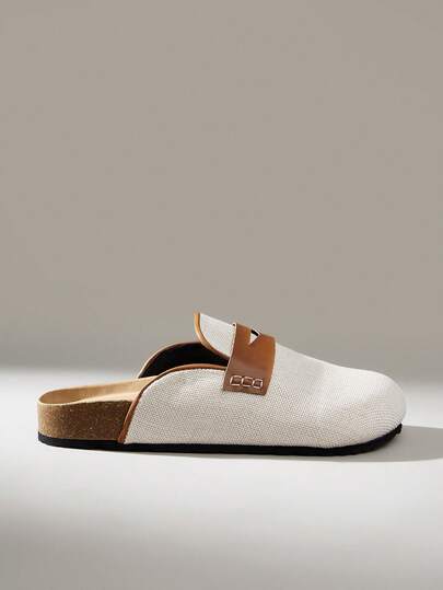 Solecia Women's Hemp Leather Mule Mop, Cork Bottom Casual Wear Sandals