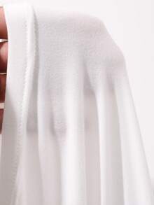 Camiseta de mujer de cuello cuadrado, manga corta, ajustada y sexy, para verano - Blanco - Ver 8