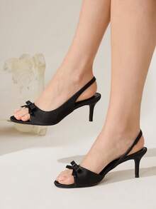 CUCCOO CHICEST 女士日常穿着的高跟时尚凉鞋 - 黑色 - 查看 2