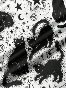 Attitoon Top de tirantes ajustado de cuello redondo minimalista casual, adecuado para el verano - Multicolor - Ver 6