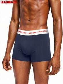 7条装男士字母印花平角内裤 - 彩色 - 查看 3