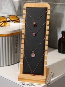 1件项链展示架，珠宝和宝石实物展示道具，展示架，配饰手镯挂钩，毛衣链展示架。 - 胡桃色 - 查看 9