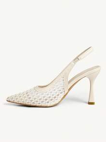 CUCCOO CHICEST Women Heeled Sandals Wedding Shoes - Apricot - View 5