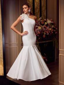 MOTF Soiréza STEREO FLORAL SLIM FIT COCKTAIL DRESS - White - View 5