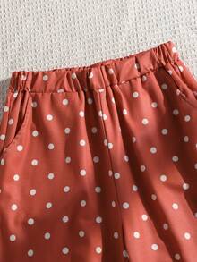 Sparklyn 女童休闲度假卡其色条纹荷叶边吊带细肩带上衣，柔软时尚的设计，适合夏季、度假、旅行、上学和日常穿着。 - 摩卡棕 - 查看 7