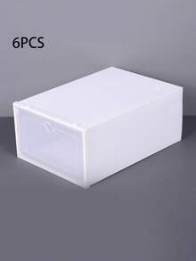 Thick, Transparent Household Shoe Storage Box; Multi-Layer Organizer; Amazing Tool For Organizing And Storing Shoes; Foldable Plastic Shoe Rack With Dust Protection; Shoe Cabinet. - Multicolor - View 4