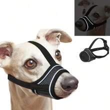 Adjustable Black Small Dog Muzzle With Breathable Mesh, Reflective Anti-Bite And Anti-Barking Strap - Comfortable Nylon, Drinkable Design, Nighttime Safety, For Small Dogs, Comfortable To Wear, Soft Fabric, Durable - Multicolor - View 15