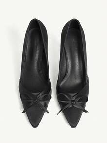 CUCCOO CHICEST Women's Shoes Are Fashionable And Versatile, Elegant Black Bow High Heels, Spring And Summer Shoes. - Black - View 1