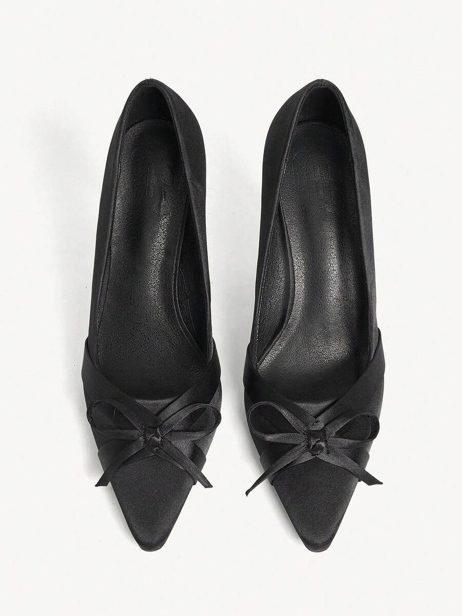 CUCCOO CHICEST Women's Shoes Are Fashionable And Versatile, Elegant Black Bow High Heels, Spring And Summer Shoes. - Black - View 1