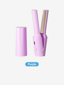 Teckwe Máy uốn tóc mini không dây USB, máy duỗi và uốn tóc nhỏ gọn tiện dụng khi đi du lịch, lớp phủ gốm, làm nóng nhanh, thích hợp cho tóc ngắn, tóc mái, tóc giả, tóc nối, nguồn điện USB-C. - Nhiều màu - Xem 9