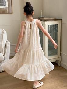 Dazy Kids 少女秋季连衣裙 - 米色 - 查看 2