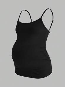 Modmama 孕妇休闲舒适吊带背心 - 黑與白 - 查看 13