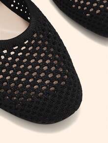 Ressula Zapatos planos casuales cómodos y de moda para mujer - Negro - Ver 5