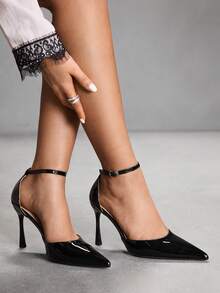 CUCCOO SZL Women's High-Heeled Single Shoe Water Table - Black - View 1