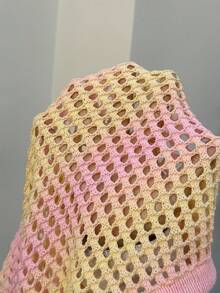 Selianne Elegant Split Strap Women Sweater Dress, Spring/Summer - Pink - View 7