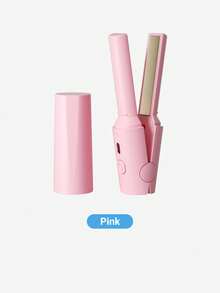 Teckwe Máy uốn tóc mini không dây USB, máy duỗi và uốn tóc nhỏ gọn tiện dụng khi đi du lịch, lớp phủ gốm, làm nóng nhanh, thích hợp cho tóc ngắn, tóc mái, tóc giả, tóc nối, nguồn điện USB-C. - Nhiều màu - Xem 8