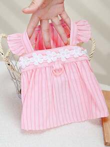 PETSIN Dog Clothing, Cat Clothing, Animal Skirts, Pet Spring/Summer New Collection, Puppy Dress, Princess Versatile Dress, Printed Stripes, Small Animal Clothing, Cool Sunscreen - Multicolor - View 18