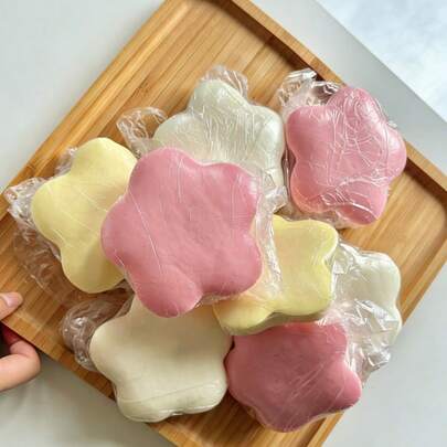 POKOJA LAND Bánh mì Lucky Star 1/3, Đồ chơi bóp siêu mềm đàn hồi chậm, Đồ chơi giảm căng thẳng hình bánh mì chân thực, Đồ chơi bánh mì mô phỏng thực phẩm đàn hồi chậm, Mô hình bánh mềm, Đồ chơi giảm căng thẳng và thư giãn, Quà tặng đồ chơi cho bữa tiệc