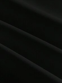 AXEPEAK 男士印花纽扣短袖衬衫 - 黑色 - 查看 4