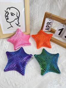 1 peça Estrela-do-mar com juntas móveis impressas em 3D para decoração relaxante e alívio da ansiedade. Disponível em várias cores (rosa e azul). Ideal para amantes do oceano, presente para família e amigos, perfeito para festas e eventos. Brinquedo divertido e criativo para decorar sua mesa. - Estrela-do-mar 3D - Ver 12