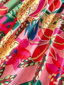 Travachic KIDS Tween Girls' Floral Print Sleeveless Dress, Casual Vacation Style,Kids - Multicolor - View 6