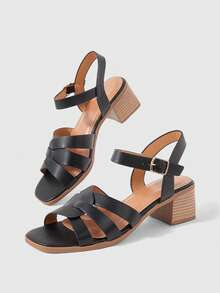 Sleekvia WOMEN HEELED SANDALS - Black - View 5