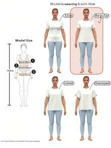 Resyla 女士收腰多色条纹牛仔格子拼接印花图案短袖T恤 - 彩色 - 查看 7