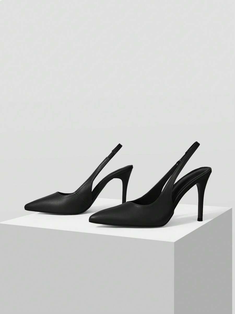 Mnmlis Zapatos de tacón para mujer - Negro - Ver 1