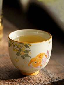 Bộ 1/2/6 tách trà gốm sứ tro cỏ, tách trà đen họa tiết cá chép, tách trà Gongfu, tách nếm trà, tách trà dùng trong gia đình và tiếp khách. - Nhiều màu - Xem 14