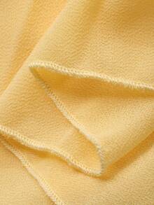 Livesso Đầm dài/áo khoác ngoài đi biển dành cho nữ, dây mảnh, hở lưng/khoét sâu. - Màu vàng - Xem 8