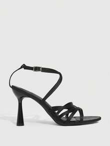 CUCCOO SZL Women's Fashion Sexy Commuter High Heel Sandals - Black - View 3