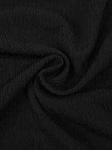 GlowEve CURVE Plus Size Bohemian Style Casual Tie-Up Embroidered Jacket - Black - View 4