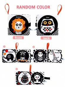 MINKOJA MINKOJA Soft Cloth Books, Baby Books Bath Books, 6 Styles For Baby Infant Toddler Kids High Contrast Black And White Book, Early Education Toys Activity Crinkle Cloth Book For Toddler, Infants And Kids Perfect For Baby,Easter,Easter Gift,Childen's Day,Baby Books, Baby Toys,Baby Sensory,Baby Toys,Baby Early Educational Toys & Baby Mirrors - Multicolor - View 13