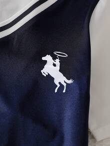 SHEIN Bộ 2 món áo polo và quần short kiểu dáng lịch lãm dành cho bé trai, phối màu tương phản, thích hợp mặc hàng ngày, đi làm và đi học. - Nhiều màu - Xem 7