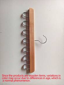 衣柜腰带挂架，坚固的木质腰带架，衣柜配件，腰带收纳架，适用于衣柜整理和储物装饰，节日装饰，房间装饰，家居装饰，卧室装饰，收纳架，家居收纳，白色T恤女装，黑色裤子女装，女士冬季服装，连衣裙 - Wood - 查看 16