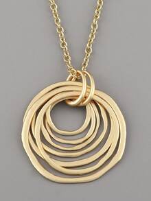 Glamine 1 Chiếc Vòng Cổ Mặt Dây Chuyền Charm Mở Lớn Phong Cách Boho Bạc/Vàng Mờ - bạc và vàng - Xem 14