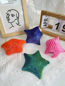 1 peça Estrela-do-mar com juntas móveis impressas em 3D para decoração relaxante e alívio da ansiedade. Disponível em várias cores (rosa e azul). Ideal para amantes do oceano, presente para família e amigos, perfeito para festas e eventos. Brinquedo divertido e criativo para decorar sua mesa. - Estrela-do-mar 3D - Ver 10