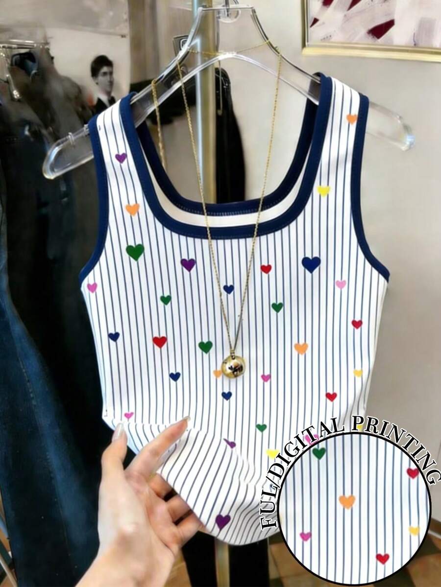 Resyla Best-Selling Contrast Color Fitted Tank Top For Women