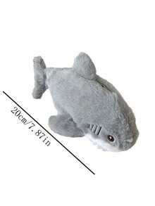 日本卡通毛绒动物铅笔盒，可爱柔软治愈娃娃，大容量鲨鱼铅笔袋，文具收纳袋，可爱娃娃，小毛绒玩具，日本卡通 - 彩色 - 查看 2