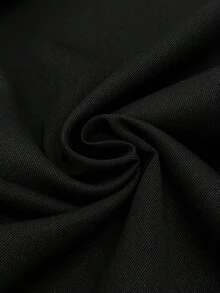 SHEIN Adjustable Waist Casual Loose Fit Maternity Pants, Versatile For Daily Wear - Black and White - View 4