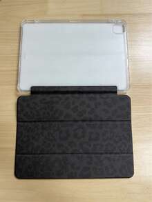 极简设计的黑色豹纹平板电脑保护套——是极简主义爱好者和现代风格追求者的理想之选。这款保护套采用翻盖设计，带有笔槽和自动睡眠/唤醒功能。 - 彩色 - 查看 3