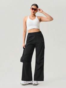 OutZeal Damen Schwarze Sportliche Hose, Wander- und Campinghose mit 4-Wege-Stretch und weitem Bein - Schwarz - Übersicht 7