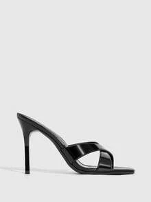 CUCCOO SZL Women Heeled Sandals - Mirror black - View 4